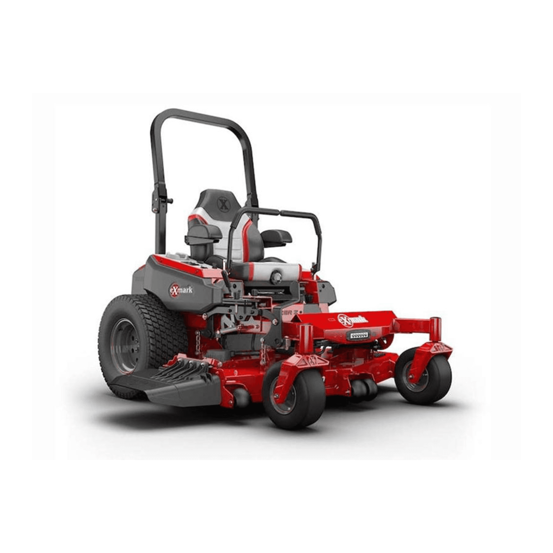 Commercial zero-turn mower at work