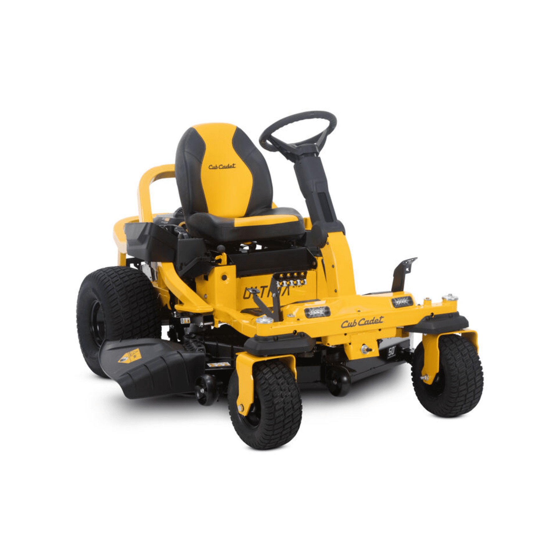 Residential zero-turn mower on a lawn